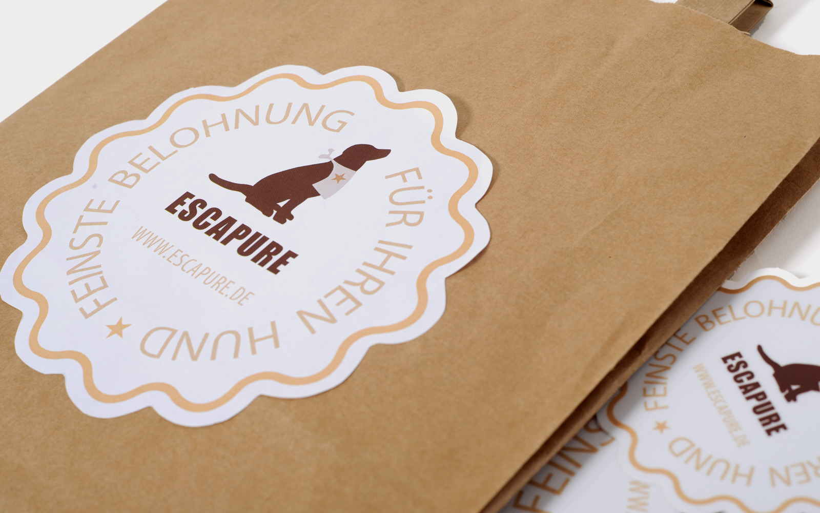 Papiertüten Verpackungsdesign 