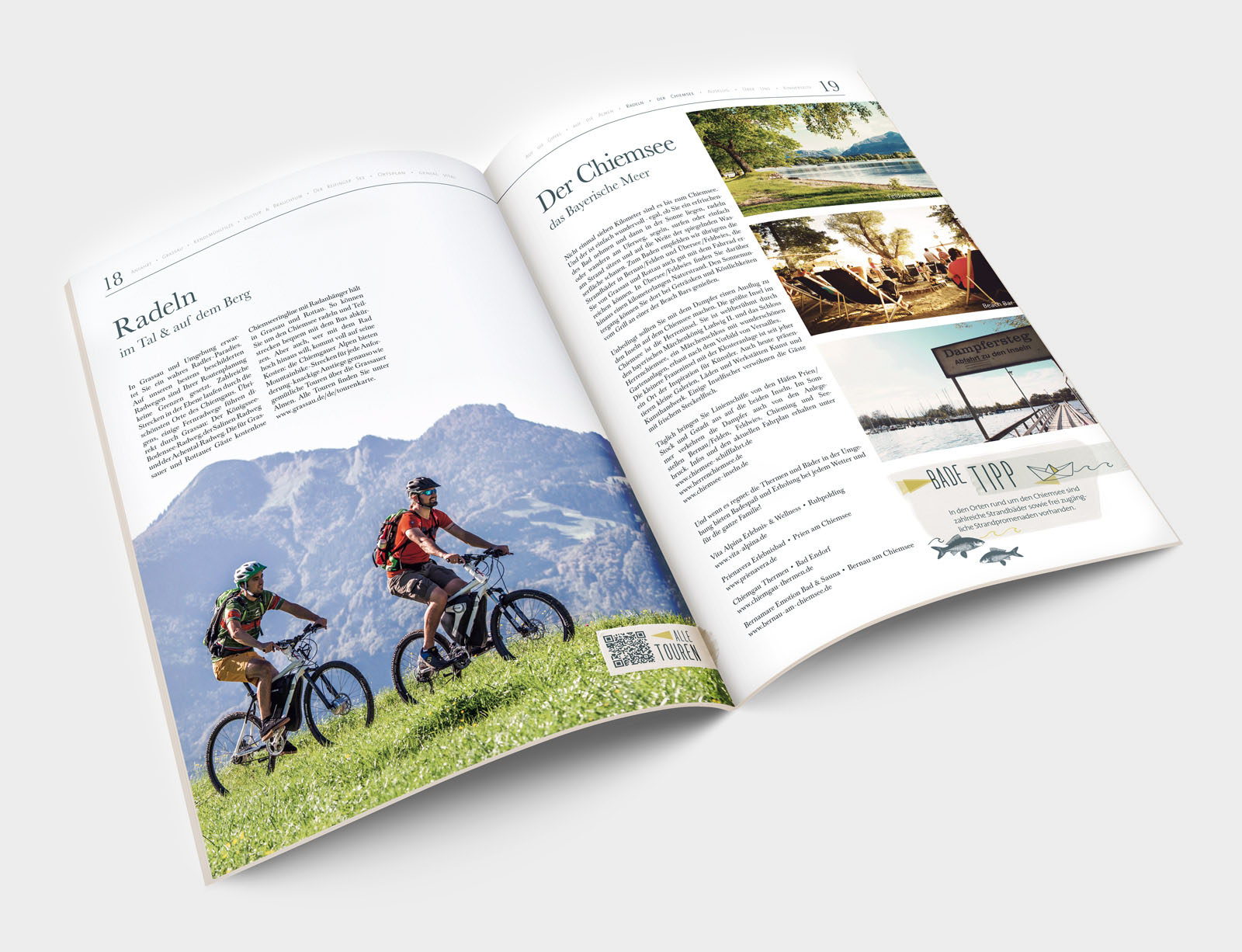 Markt Grassau Imagezeitung Innenseite Radeln und Chiemsee