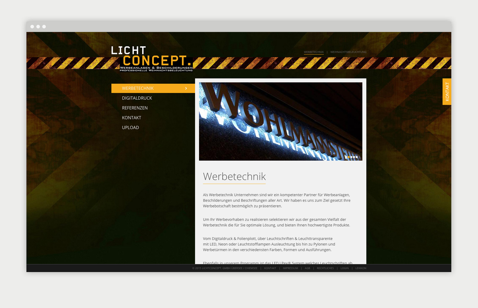 Lichtconcept Detailseite