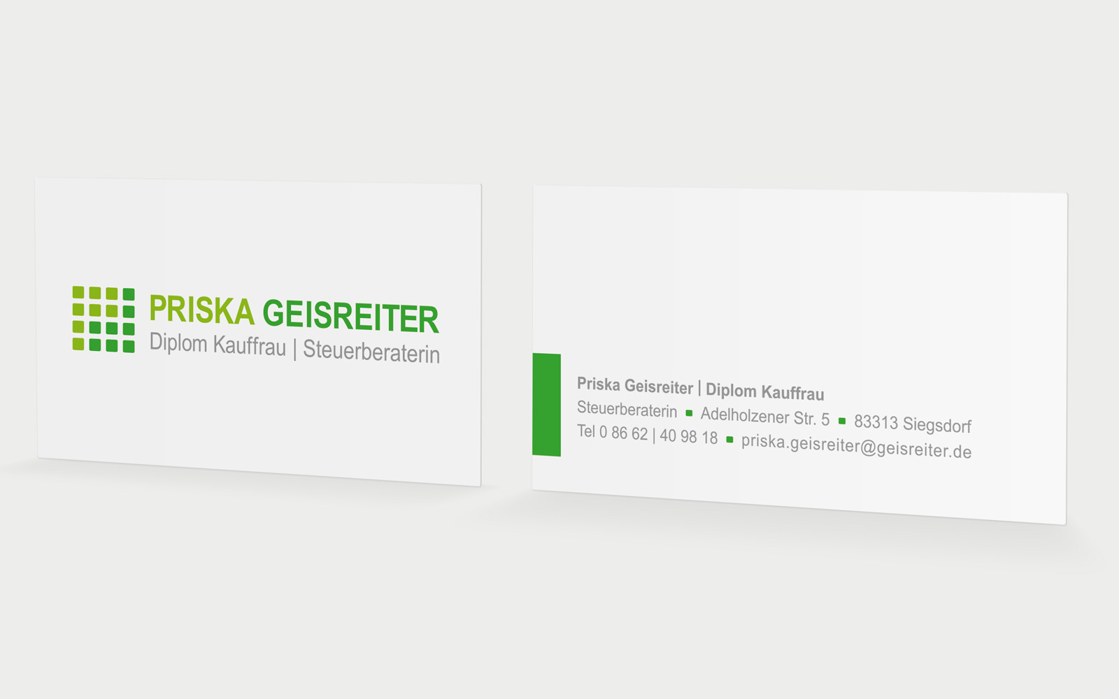 Priska Geisreiter Visitenkarten