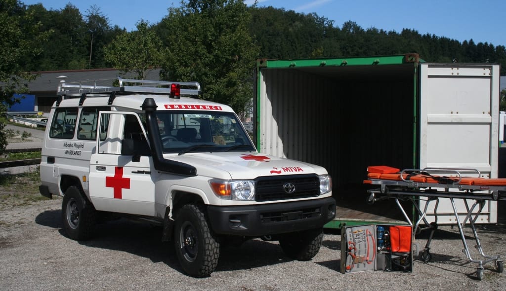 Neuer Ambulanzwagen für den Aktionskreis Ostafrika