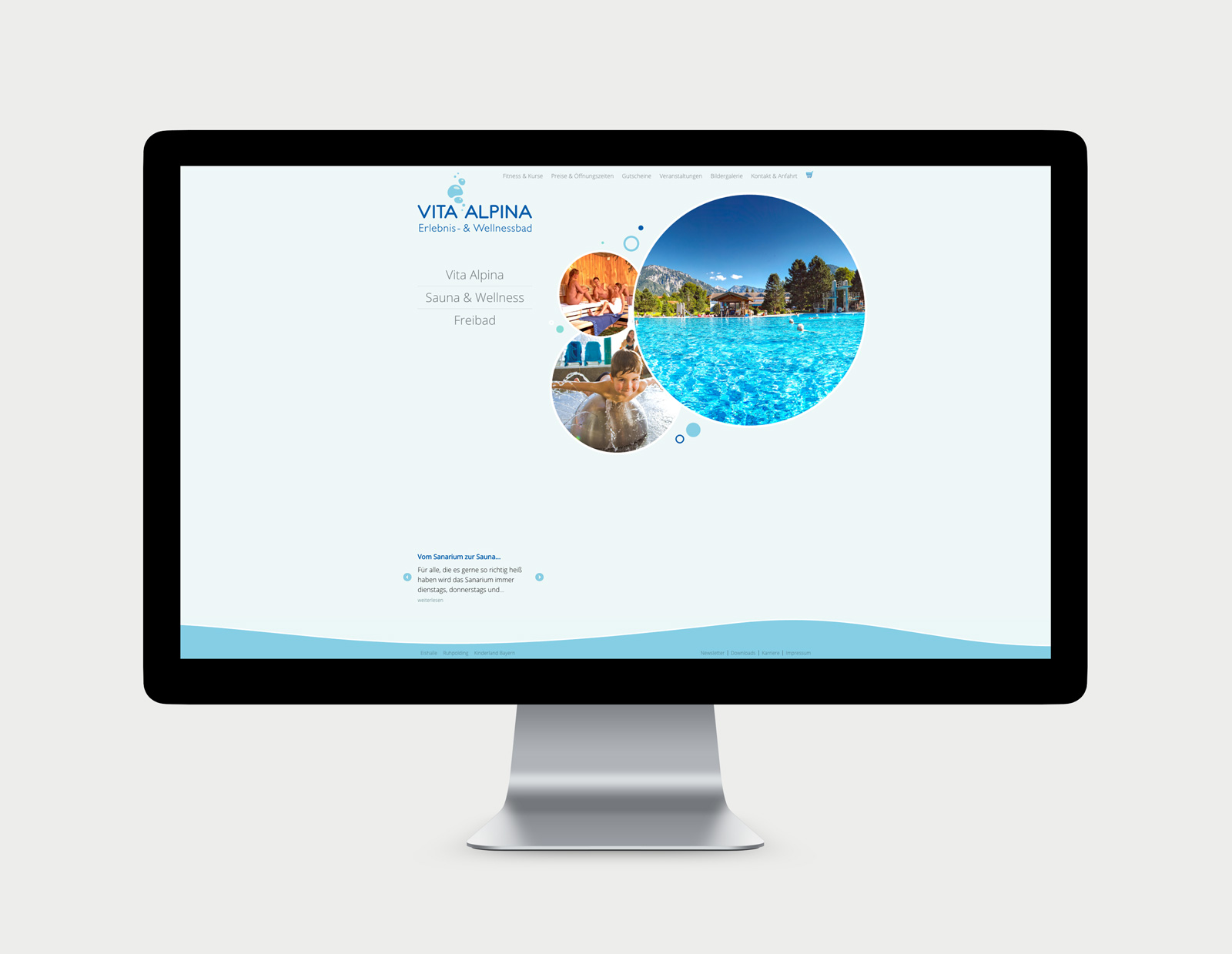 Vita Alpina Website Übersicht